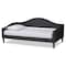 Baxton Studio Milligan ModernCharcoal Fabric Upholstered and Dark Brown Finished Wood Twin Size Daybed 200-12563-ZORO - alternate 5